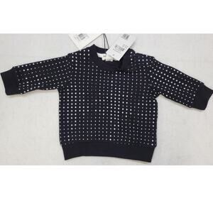 Miles The Label MIDI Dots Print Baby Sweatshirt - Black